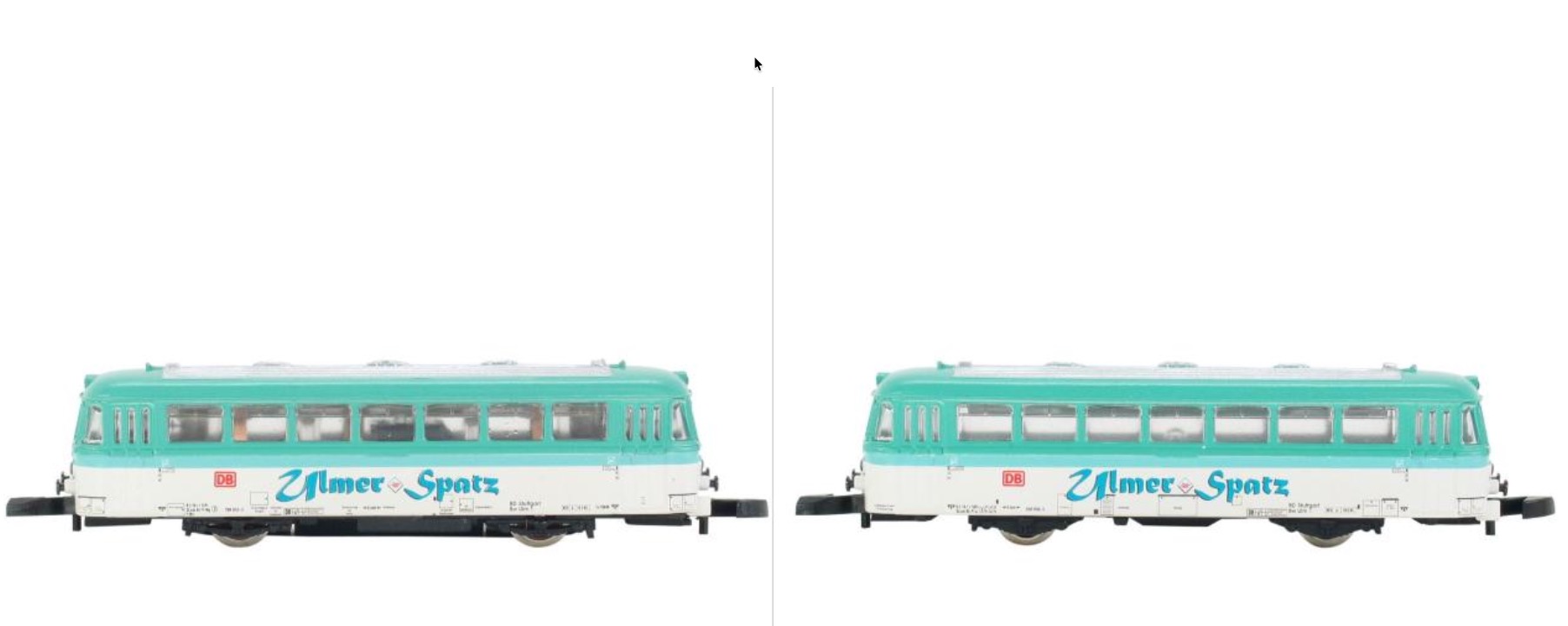 Ulmer Spatz Schienenbus